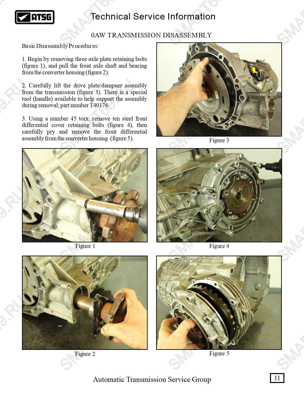 0AW 01J мануал, manual ремонт на русском 0AW 01J мануал, manual ремонт на русском