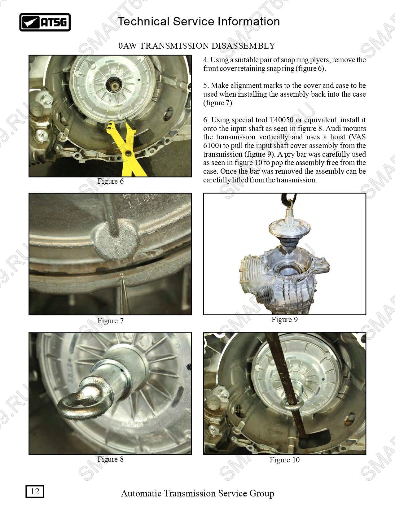 0AW 01J мануал, manual ремонт на русском 0AW 01J мануал, manual ремонт на русском