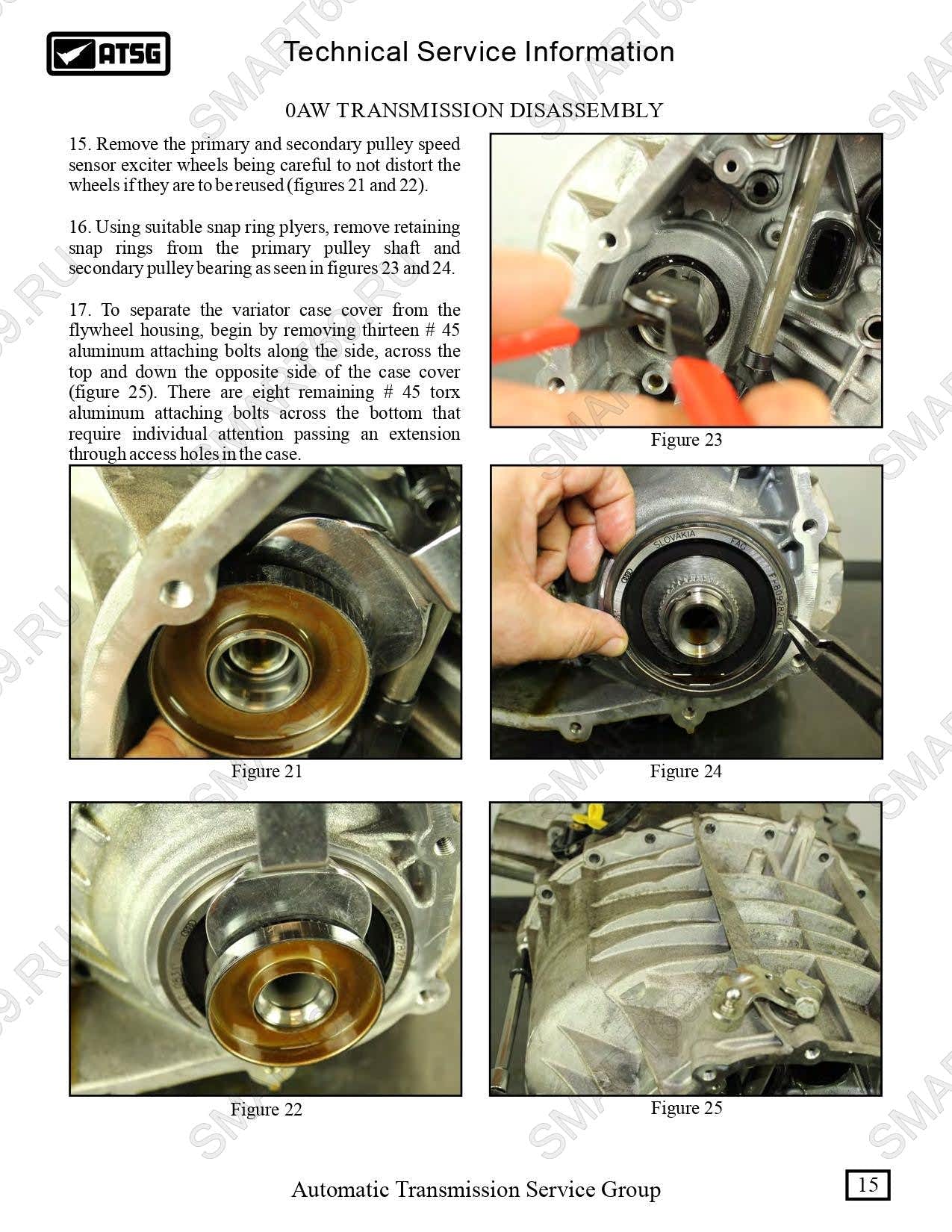 0AW 01J мануал, manual ремонт на русском 0AW 01J мануал, manual ремонт на русском