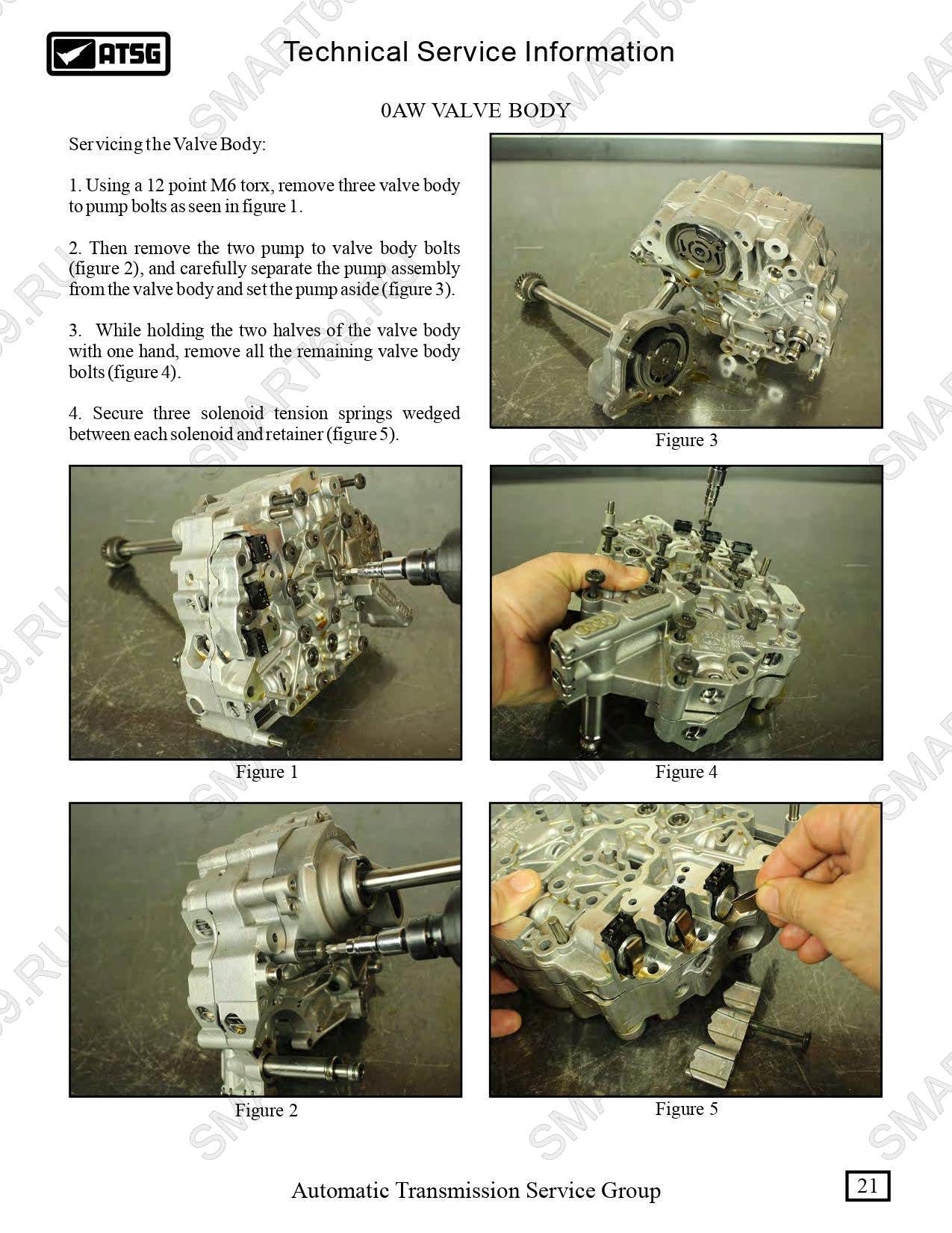 0AW 01J мануал, manual ремонт на русском 0AW 01J мануал, manual ремонт на русском