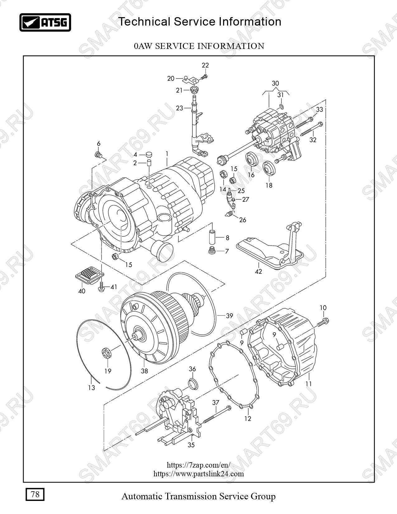 0AW 01J мануал, manual ремонт на русском 0AW 01J мануал, manual ремонт на русском