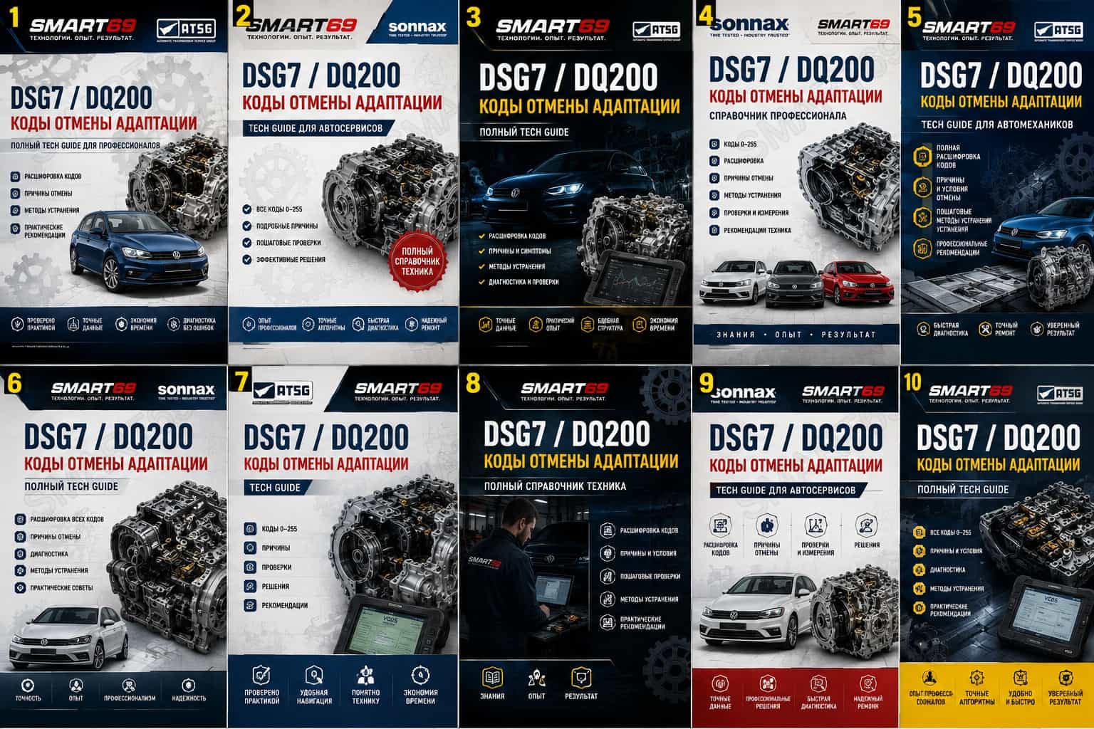 DSG7/DQ200 Коды отмены адаптации | Расшифровка кодов адаптации DSG7 0AM