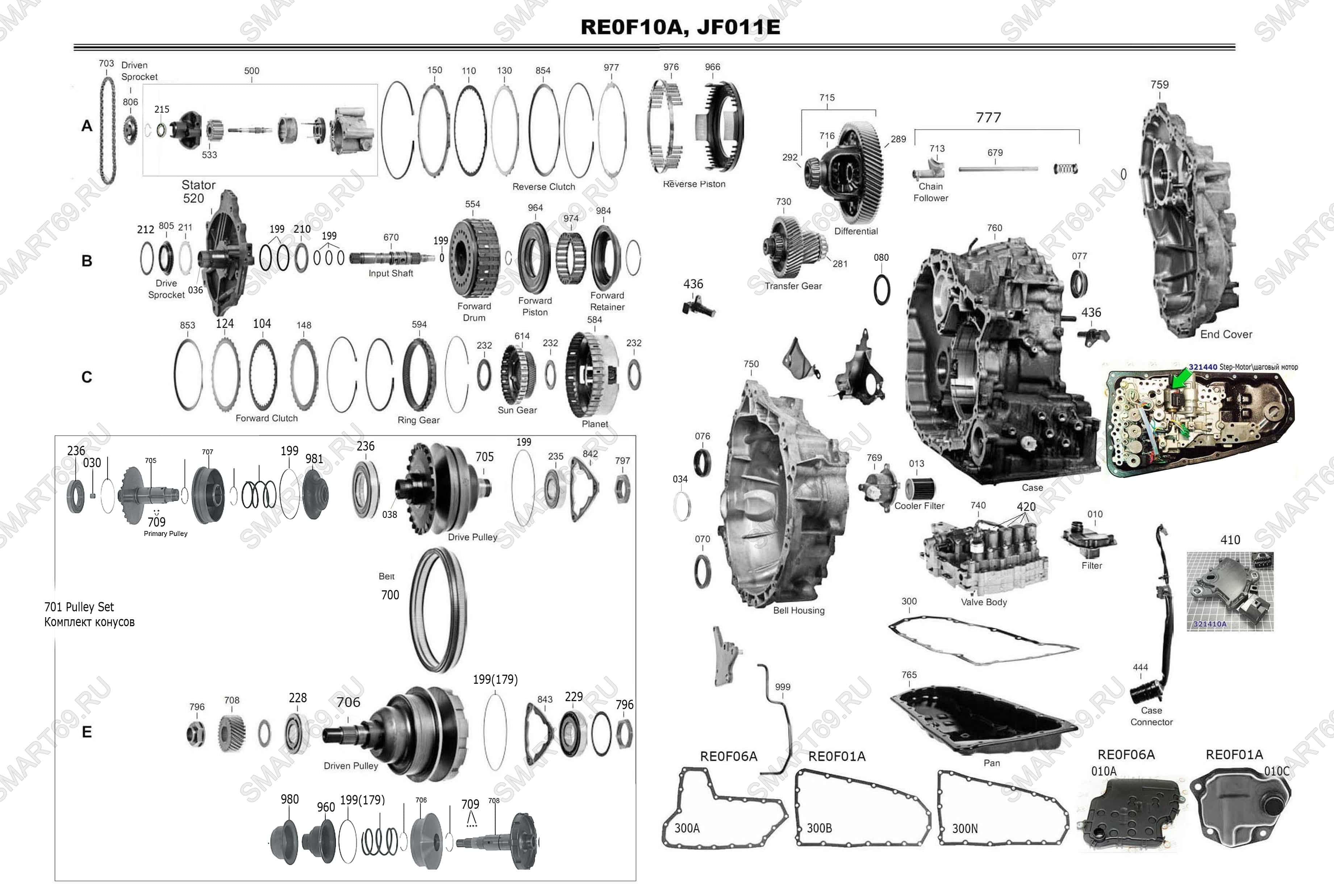 Вариатор JF010-11E (cvt) RE0F10A-E-D мануал акпп, гидроблок, насос, ремень конусы, вакуум-тест, ремонт на русском! Вариатор JF010-11E (cvt) RE0F10A-E-D мануал акпп, гидроблок, насос, ремень конусы, вакуум-тест, ремонт на русском!